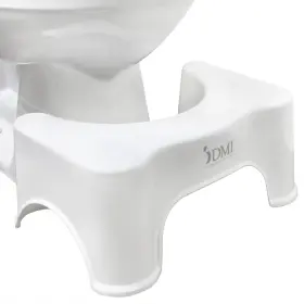 520-0100-0000 Dmi Toilet Squatting Posture Stool 7 Inch Height Reduces Strain One Size White