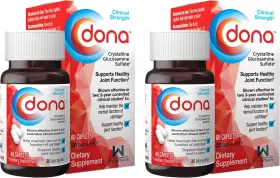Dona 811511000256 Crystalline Glucosamine Sulfate 750 Mg Joint 30 Count Pack Of 2