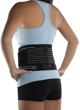 Dp171bb01-blk Donjoy Performance Adjustable Elastic Back Wrap Stretch Compression Lumbar