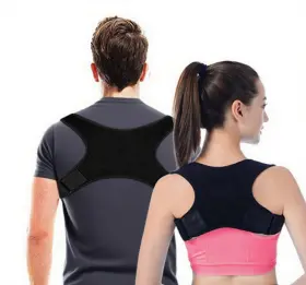 Dotd 726084953628 Posture Corrector Men Women Adjustable Upper Back Shoulder Support Brace Spine