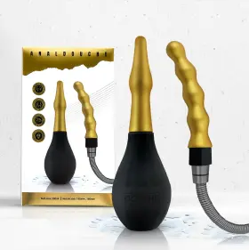 Douche Right 601956416787 2-in-1 Enema Soft Silicone - Minimize Backflow Function Valve Interc