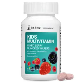 Hwc-241211 Dr. Berg Nutritionals Chewable Multivitamins For Kids 60 Count Pack Of 1 Red Wafers Sweetened