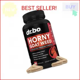 Dr. Bo 815444013796 Horny Goat Weed For Men And Women - 1590mg Extra Max Male Enhancement Stamina