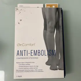 18mmhg Dr Comfort 888912517393 Doctor Anti-embolism Compression Stockings Size 3x White New Usa