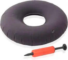 Dr. Fredericks Original 087169142437 Donut Pillow - 18 Inch Inflatable Inches Gray