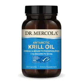 Dr. Mercola 186023000705 Antarctic Krill Oil - 1 000 Mg Omega-3 60 Count Pack Of