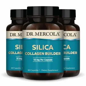 Dr. Mercola 810094213916 Silica Collagen Builder Plant Based Supplement 180 Capsules Support