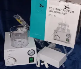H003-b Dr. Odin Portable Phlegm Suction Unit New But Missing Jar Lid-use For Part