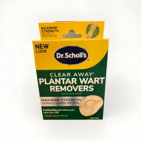 001392731 Dr. Scholls Clear Away Plantar Wart Remover 24 Discs Pads Max Strength