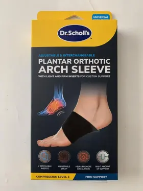 26110 Dr. Scholls Adnced Massaging Gel Plantar Orthotic Ankle Sleeve