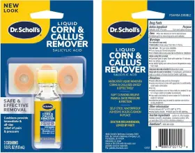 26200 Dr. Scholls Liquid Corn And Callus Remover 0.33 Ounce // Removes 4 Piece Set