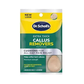 Em90000125 Dr. Scholls Extra Thick Callus Remover 4ct // 4 Count Pack Of 1 Beige