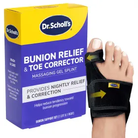Fetegt5862 Dr. Scholls Bunion Relief Toe Corrector Massaging Gel Splint Orthopedic Scholl S