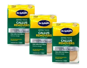 Ppax1152460 Dr. Scholls Extra Thick Callus Removers 4 Cushions Ea. Packs Of 3 Pink