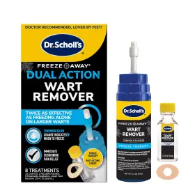 Sp-133 Dr. Scholls Scholl S Dual Action Freeze Away Wart Remover 8 Ct Twice Effective