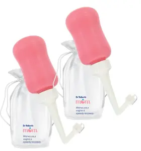 Dr. Talbots 370797610660 Mom Postpartum Peri Bottle With Carry Bag - 2 Pack 12.2 Fl Oz Silicone Pe