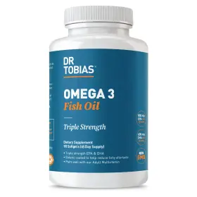 Dti-10204 Dr. Tobias Omega 3 Fish Oil 2000mg Triple Strength 800mg Epa 600mg Dha 90 Softgels Dti-10204 Dr. Tobias Omega 3 Fish Oil 2000mg Triple Strength 800mg Epa 600mg Dha 90 Softgels