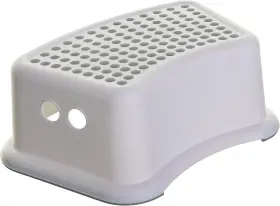 L673 Dreambaby Step Stool For Kids - Non-slip Base And Contoured Design Grey Dots
