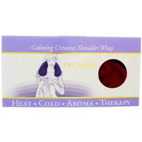 Dreamtime 609079095025 Aromatherapy Calming Crescent Hot And Cold Shoulder Wrap Cranberry