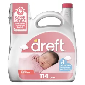 80740169 Dreft Baby Laundry Detergent Newborn Sensitive Skin 114 Loads Stage Liquid