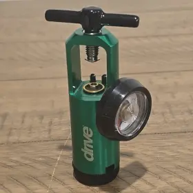 18302gmn Drive Medical Mini Oxygen Tank Regulator Green