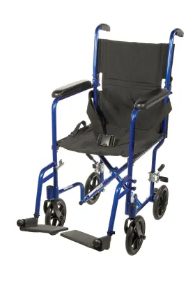 Atc17-bl Drive Medical Transport Wheelchair Lightweight Aluminum Deluxe 17 Blue Atc17-bl Drive Medical Transport Wheelchair Lightweight Aluminum Deluxe 17 Blue