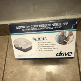 Mq5700 Drive Medneb Compressor Nebulizer White With Reusable And Disposable Kit
