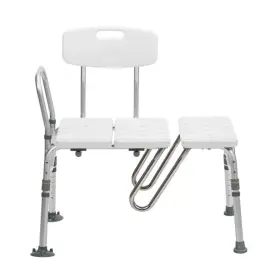 Rtl12032kdr Drive Medical Splash Defense Transfer Bench With Curtain Guard Protection