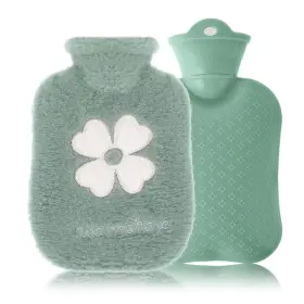 Nkrm9zh8 Dslsqd 556870 3 500ml Hot Water Bottle 2-in-1 21.5 13.5cm / 8.46 5.3 Inch Green
