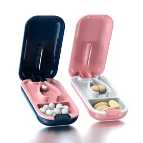 2pill Dubstar 768443387958 Small Pill Cutter Splitter For Blue Pink