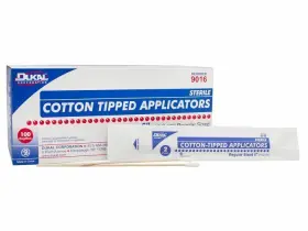 9016 Dukal 665973009018 Cotton Tip Applicator 6 Inch Sterile 100x2 #9016
