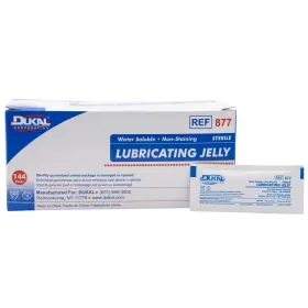 877-bx Dukal Lubricating Jelly Foil Pack Sterile 3g Box Of 144 877-bx Dukal Lubricating Jelly Foil Pack Sterile 3g Box Of 144
