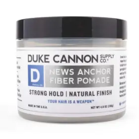 Fiber1 Duke Cannon News Anchor Fiber Pomade - Strong Hold And Natural Finish 4.6oz