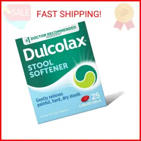 Ztc-014 Dulcolax Stool Softener Laxative Liquid Gel Capsules Gentle Constipation Relief For Hard