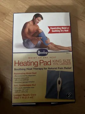 Dunlap 341533003121 12 Inch X 15 Moist Or Dry Heating Pad Pain Relief - Minus Cover Used