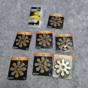 D312actv Duracell 62 Zinc Air Easy Tab Size 312 Batteries Exp 2027 6 Pack And 2029