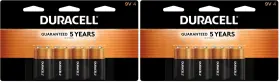Mn16b4dw Duracell 9v Battery Alkaline Long Lasting All Purpose 4 Count Pack Coppertop