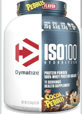 D35344a Dymatize Iso100 Cocoa Pebbles Whey Protein Powder 5.5g 71 Servings Isolate Bcaas