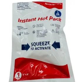 Dynarex 616784451619 5x Instant Hot Pack 5 Inch X9 Single Use Squeeze To Activate