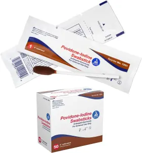 Dyn1201-pk-isg2g Dynarex Povidone Iodine Swabsticks Swabstick Packaged In Individual Foil