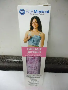 11159-01146 Eab Medical New Other Breast Binder/size Medium With Sealed Shoulder Straps F/s