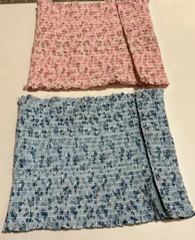 Eab Medical 811159011461 2 Breast Binders Lined Pink/blu Floral Lavender Size Large