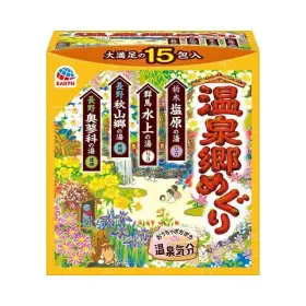Earth 901080308917 Onsenkyo Meguri-yellow Japanese Bath Salt Tour 30g X 15 Packs