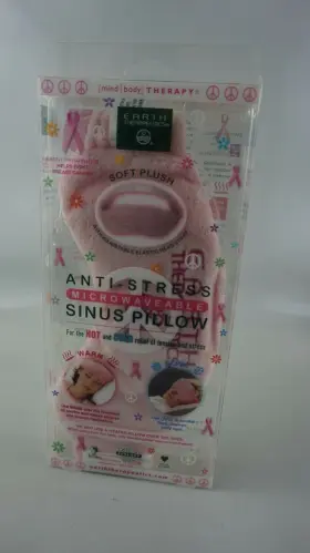 Earth Therapeutics 073377917851 Sinus Pillow Anti-stress Microwaveable Adjustable Head Strap Theraputics