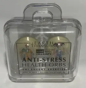 Et7700 Earth Therapeutics Mind Body Therapy Anti-stress Health Orbs Pk Of 2 Chi Energy New