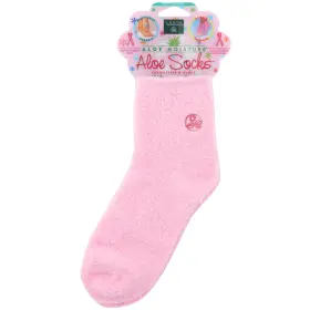 Eu0253 Earth Therapeutics Aloe Socks Pink 1 Pair