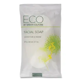 Eco By Green Culture 813096016820 Facial Soap Bar Clean Scent 0.71 Oz 500/carton Sp-egc-fl