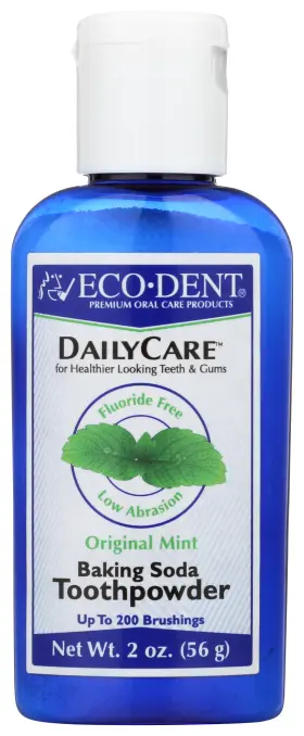 55556 Eco-dent Baking Soda Toothpowder Original Mint 2 Oz