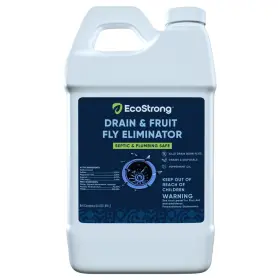 Eco Strong 860009769830 Fruit Fly Drain Treatment 64 Fl Oz Eliminator Eliminates Gnats Sewer Flies Works