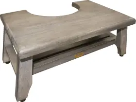 Gr530 Ecodecors Coastalvogue Serenityypoo 8in Tall Toiletstool Antique Grey